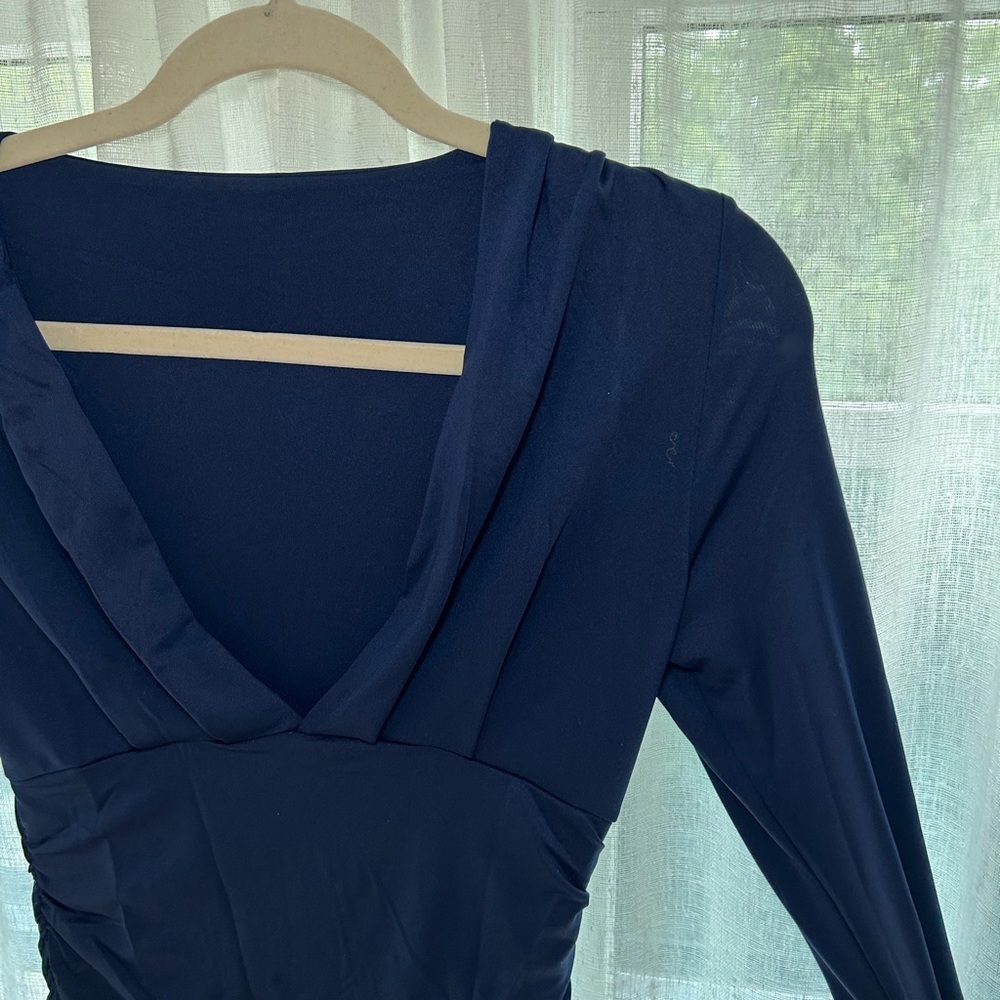 dark blue dress